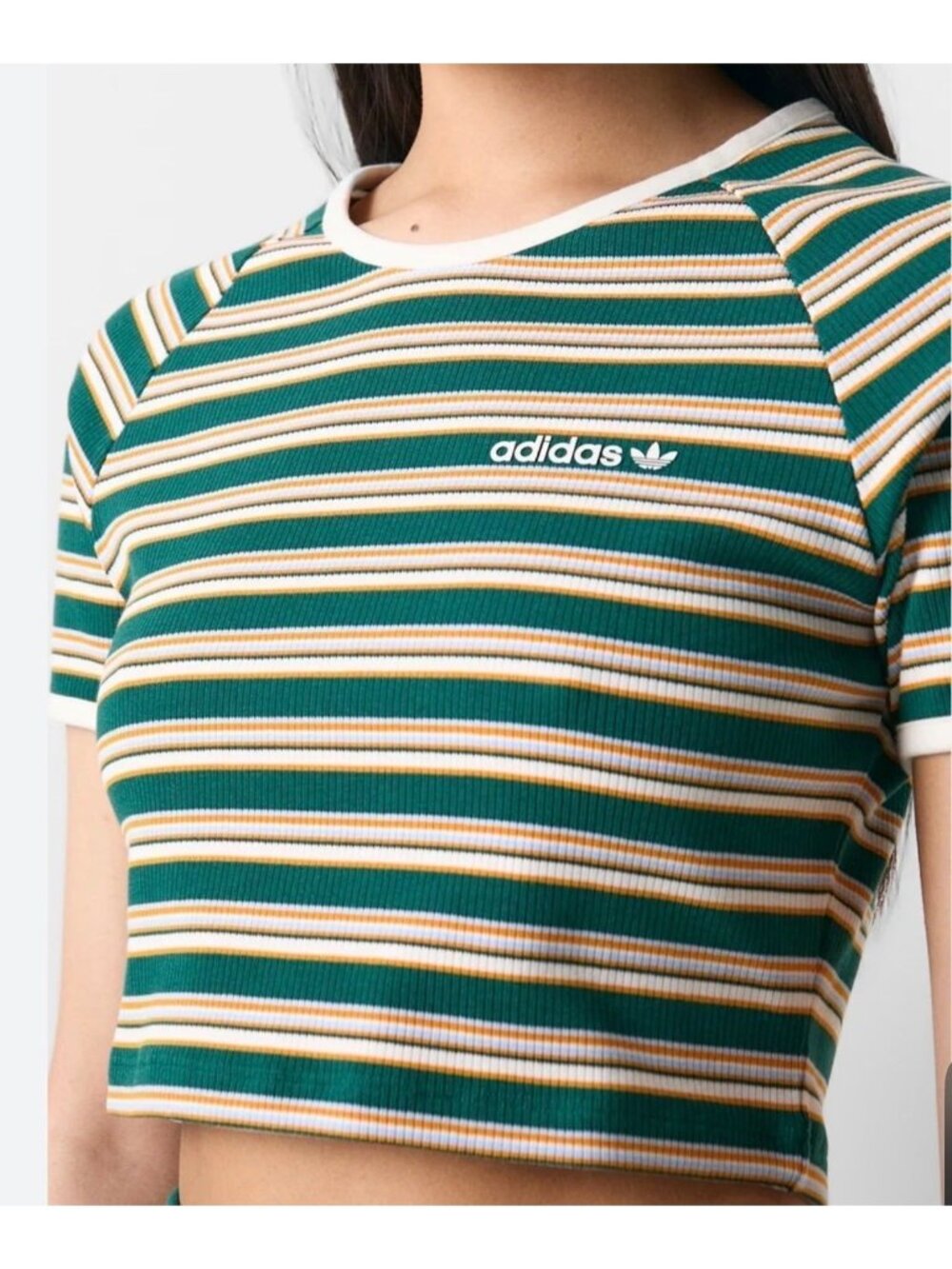 Adidas '80s Rib Stripe Baby Tee